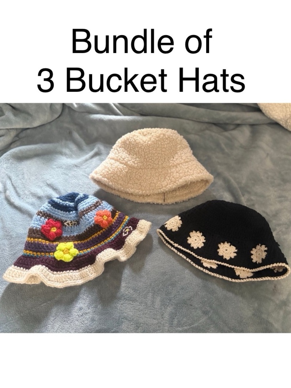 Bundle of 3 Bucket Hats